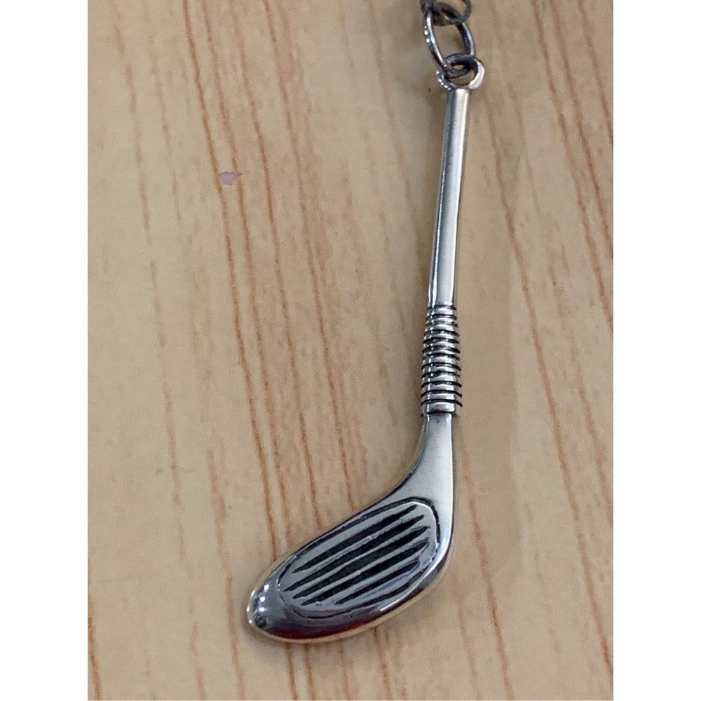 .925 Vintage Golf Club Sterling Silver Jewelry Charm #pendant #golf
